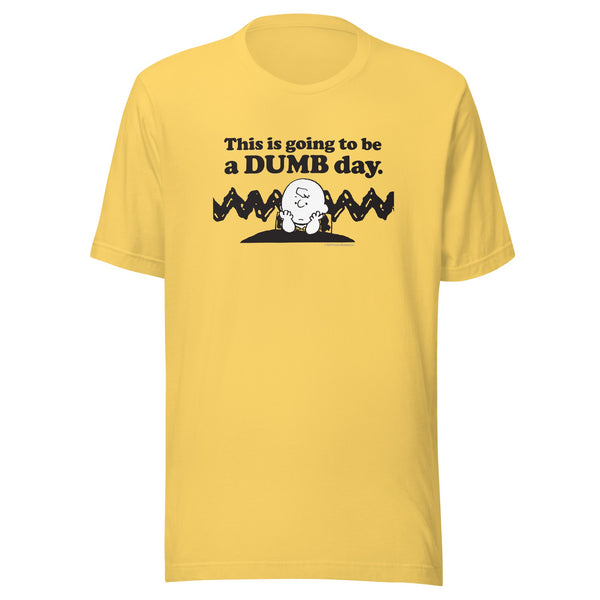 Charlie Brown Dumb Day Adult T-Shirt
