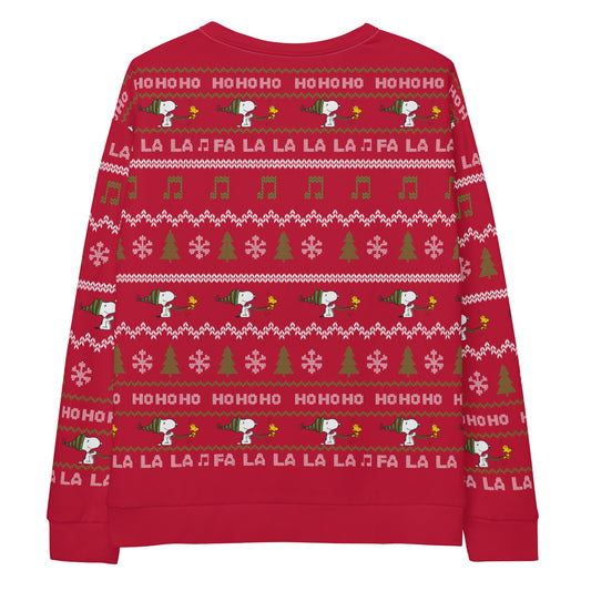 Peanuts Gang Holiday Knitted AOP Adult Sweatshirt-2