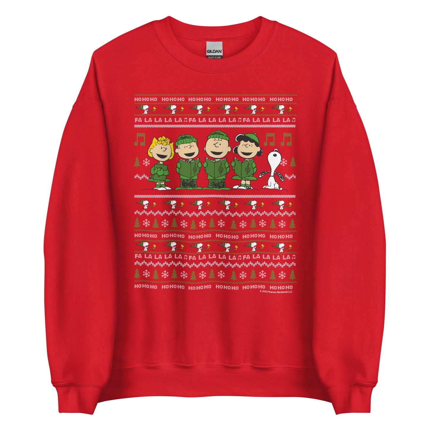 Peanuts Gang Holiday Knitted Adult Sweatshirt