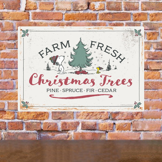 Farm Fresh Christmas Trees Metal Sign-2