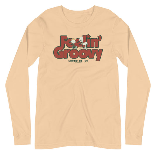 Schroeder Feelin Groovy Adult Long Sleeve T-Shirt-3