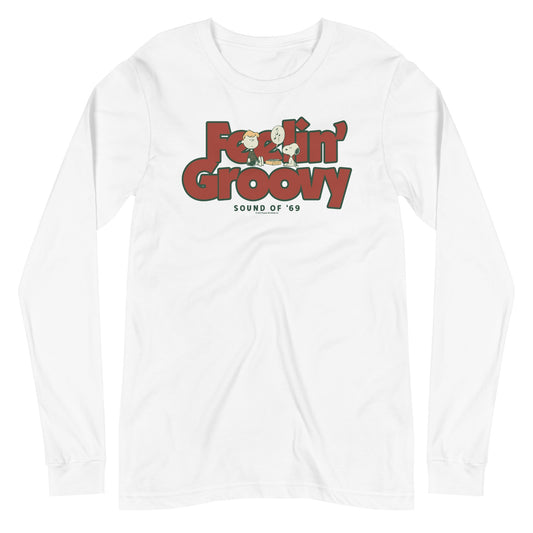Schroeder Feelin Groovy Adult Long Sleeve T-Shirt-2