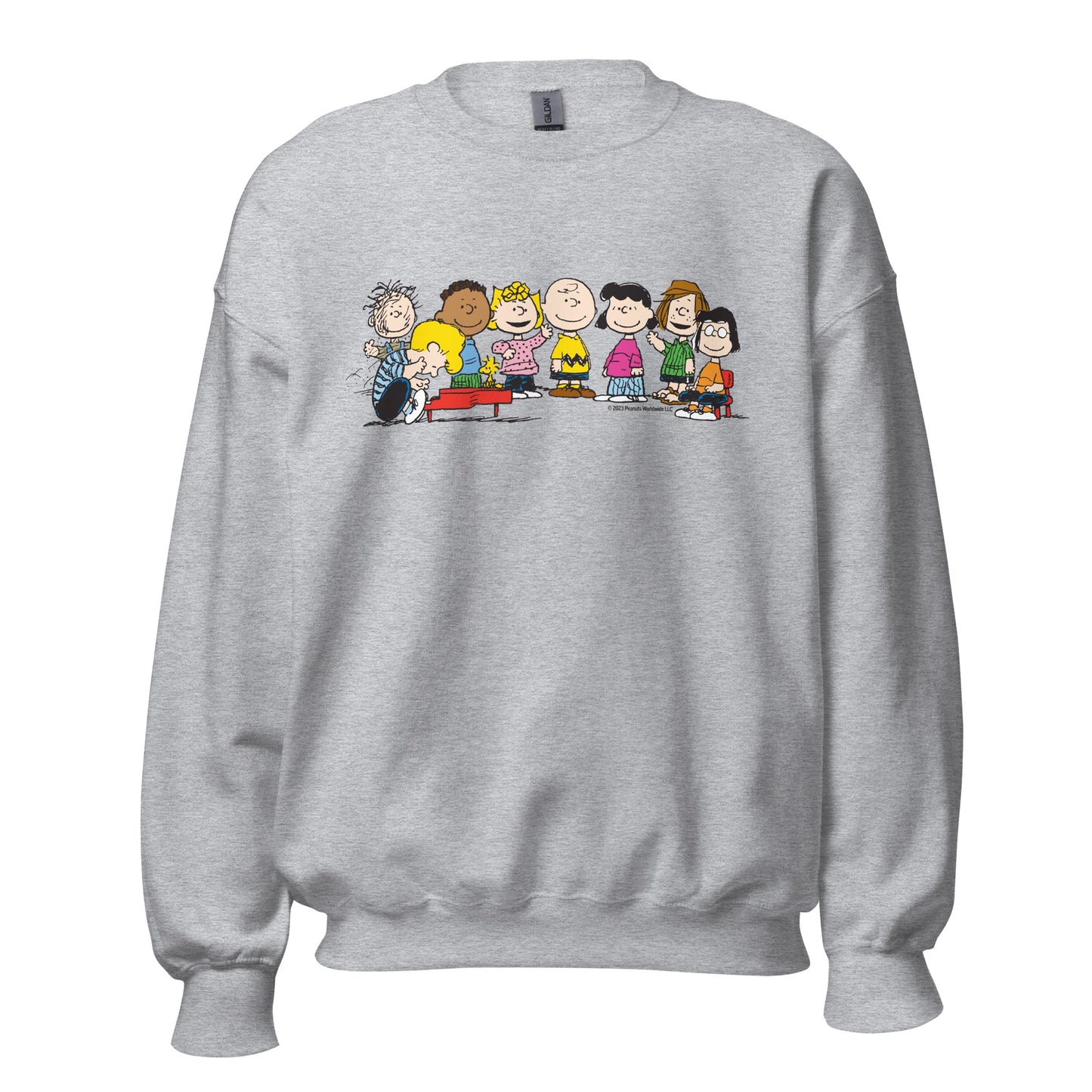 Peanuts Gang Piano Adult Sweatshirt