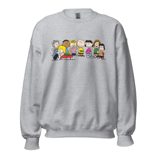 Peanuts Gang Piano Adult Sweatshirt-1