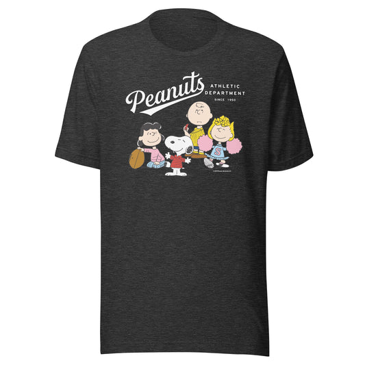 Peanuts Gang Athletic Department Adult T-Shirt-2