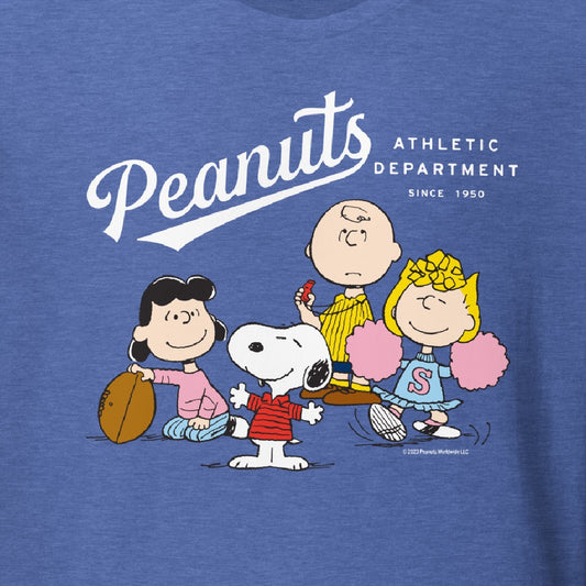 Peanuts Gang Athletic Department Adult T-Shirt-1