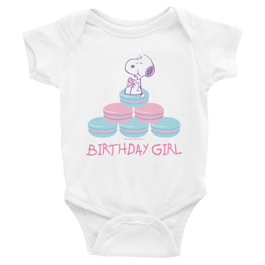 Snoopy Birthday Girl Baby Bodysuit-2