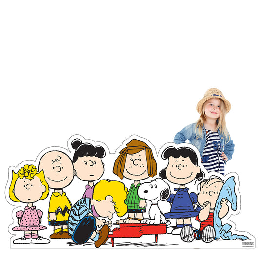 Peanuts Gang Piano Scene Cardboard Cutout Standee-1