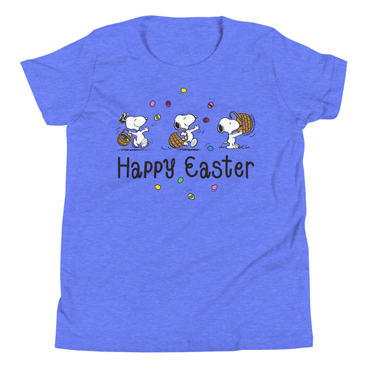 Peanuts Snoopy Happy Easter Kids Premium T-Shirt-0