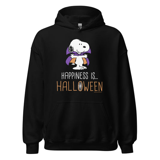 Snoopy Happiness Is Halloween Adult Hoodie-0