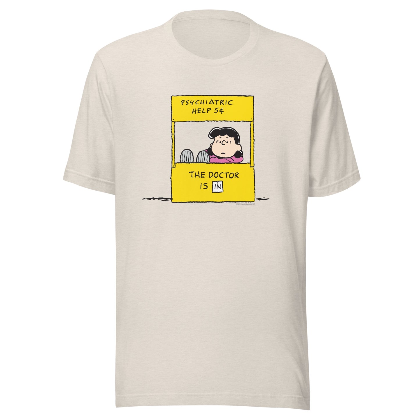 Lucy Psychiatric Help Booth Adult T-Shirt