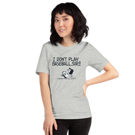 Marcie I Don't Play Baseball Adult T-Shirt-3