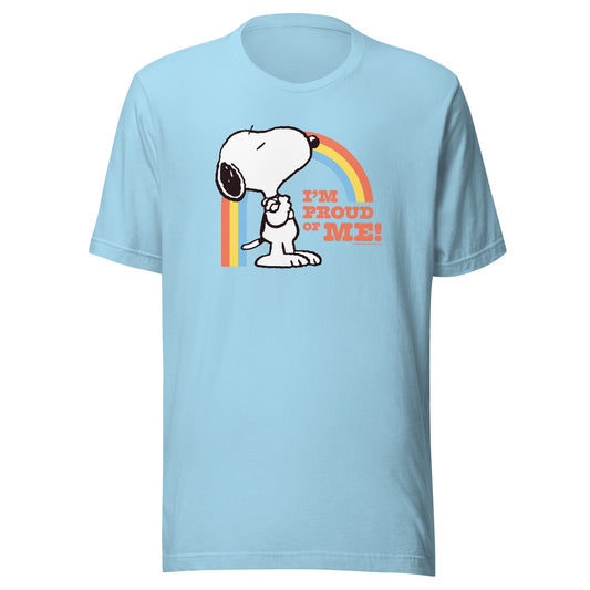 Snoopy I'm Proud of Me Adult T-Shirt-0