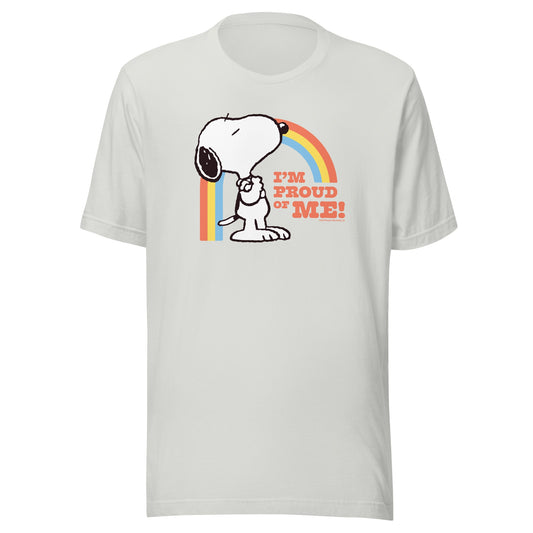 Snoopy I'm Proud of Me Adult T-Shirt-2