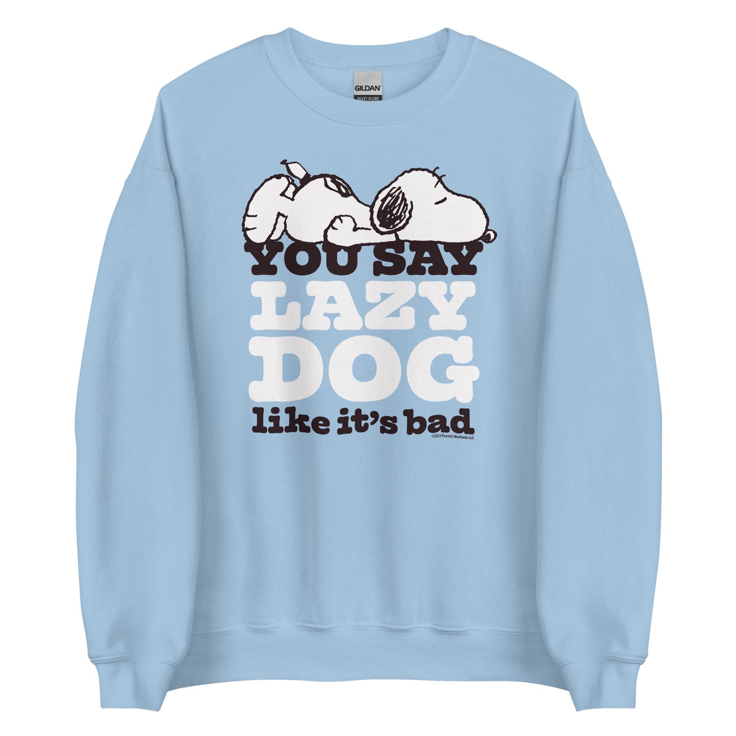Snoopy Lazy Dog Adult Sweatshirt