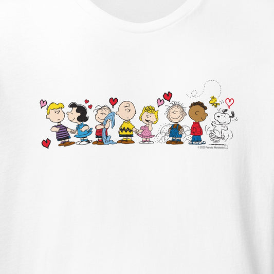 Peanuts Gang Love Adult T-Shirt-1