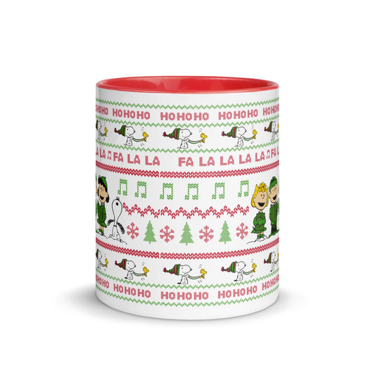 Peanuts Gang Holiday Choir Two-Tone Mug-2