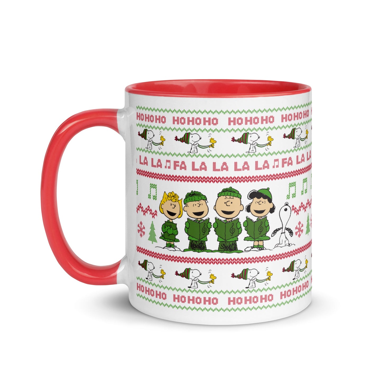 Peanuts Gang Holiday Choir Two-Tone Mug
