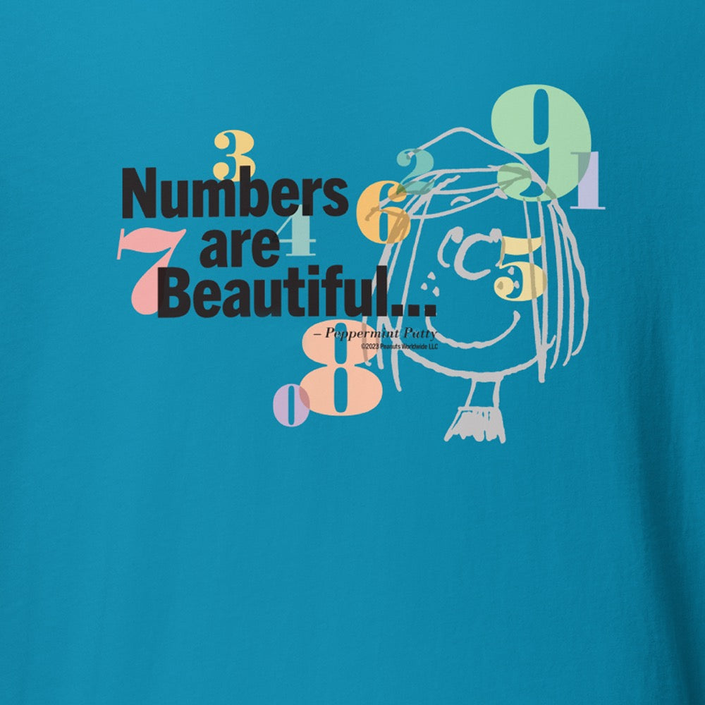 Peppermint Patty Numbers are Beautiful Adult T-Shirt