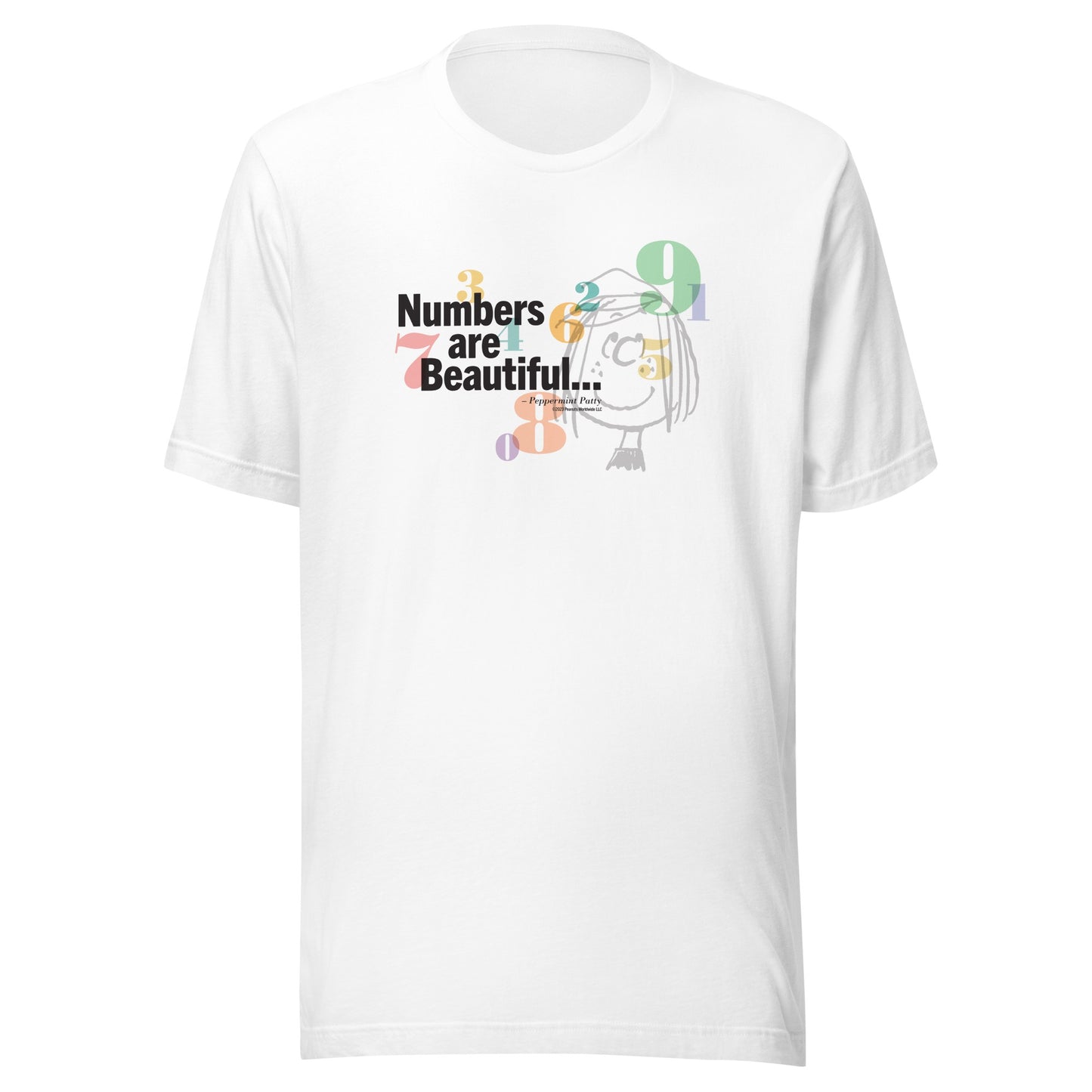 Peppermint Patty Numbers are Beautiful Adult T-Shirt