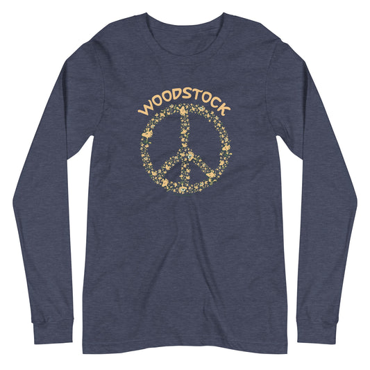 Woodstock Peace Adult Long Sleeve T-Shirt-4