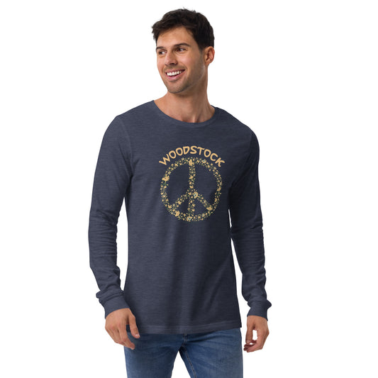 Woodstock Peace Adult Long Sleeve T-Shirt-5