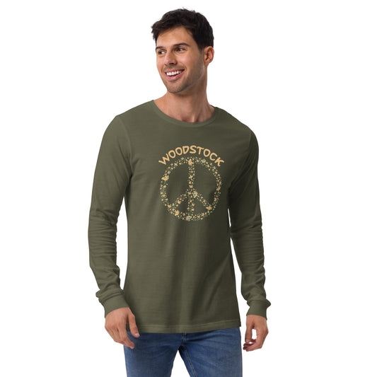 Woodstock Peace Adult Long Sleeve T-Shirt-6
