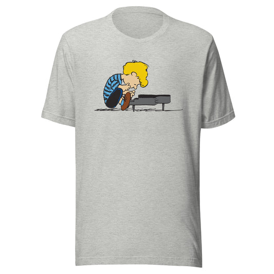 Schroeder Piano Adult T-Shirt-3