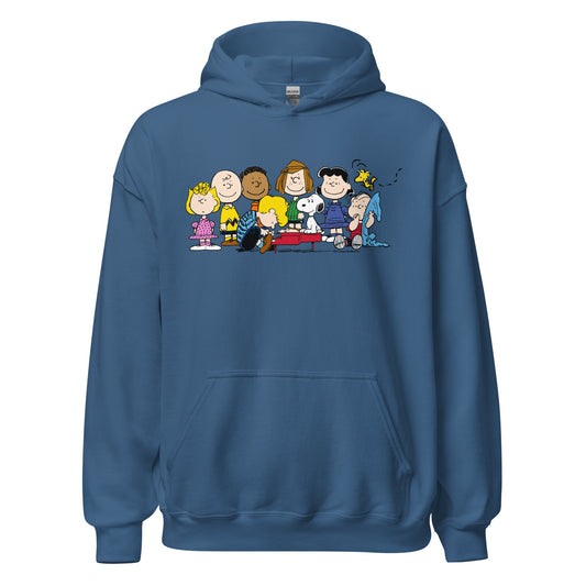 Peanuts Gang Piano Adult Hoodie-2