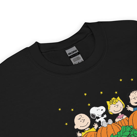 Peanuts Gang Pumpkin Patch Adult Sweatshirt-1