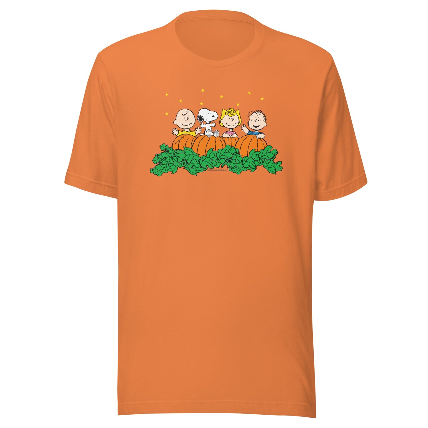 Peanuts Gang Pumpkin Patch Adult T-Shirt