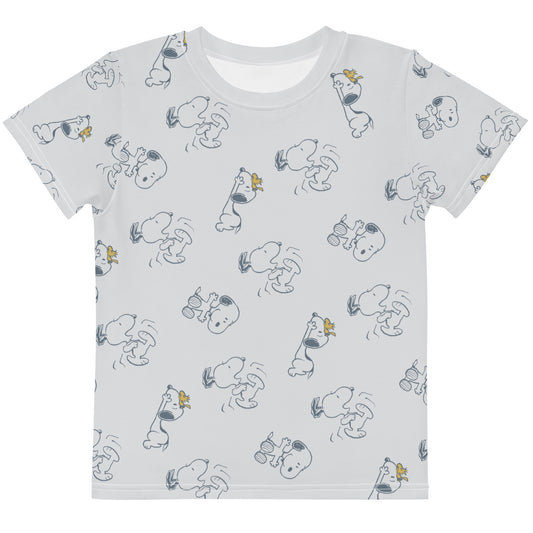 Snoopy and Woodstock Kids T-Shirt-0