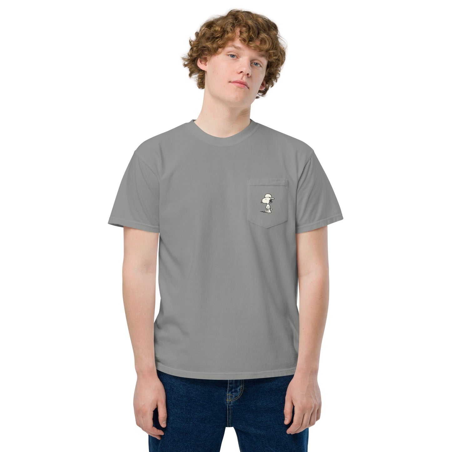 Peanuts Records Comfort Colors Pocket T-Shirt