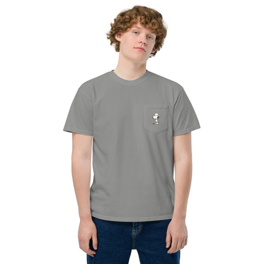Peanuts Records Comfort Colors Pocket T-Shirt-4