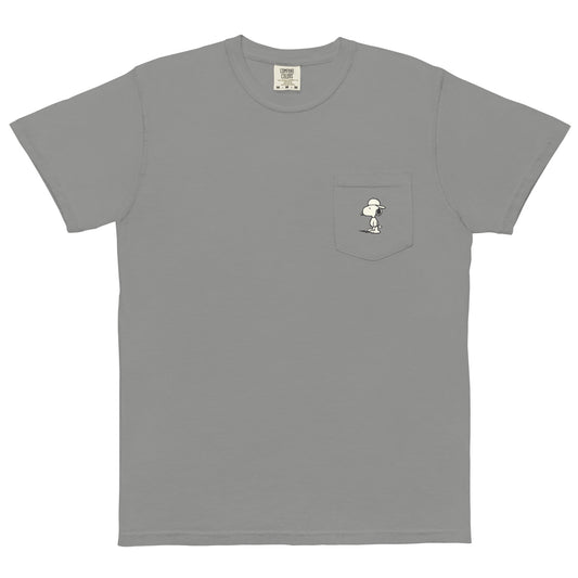 Peanuts Records Comfort Colors Pocket T-Shirt-1