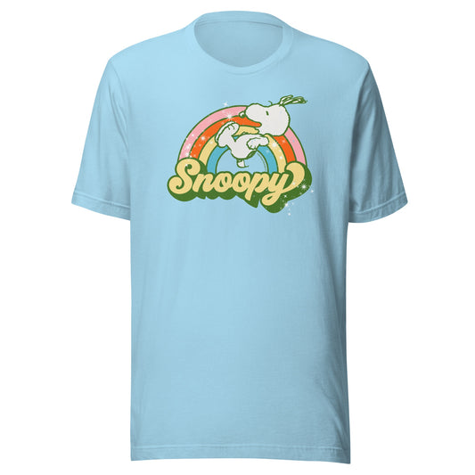 Snoopy Rainbow Adult T-Shirt-0