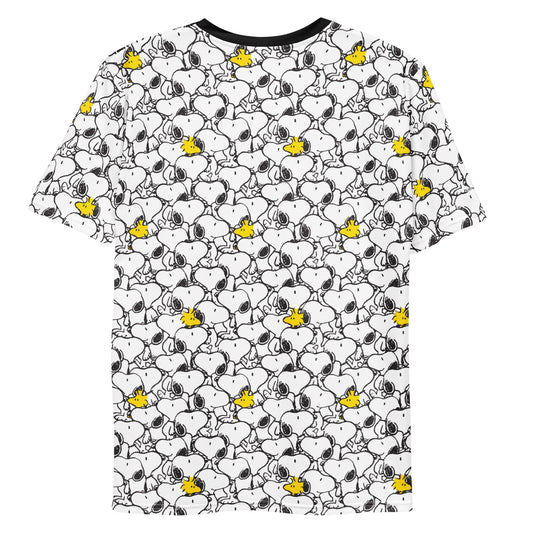 Snoopy and Woodstock Repeat Adult T-Shirt-2