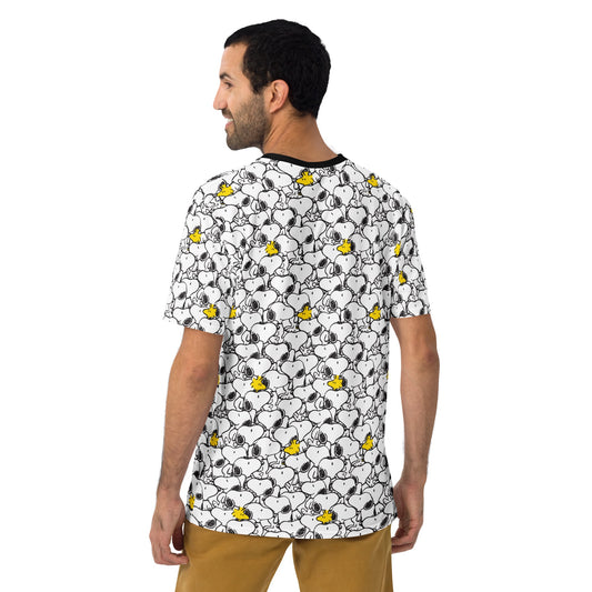 Snoopy and Woodstock Repeat Adult T-Shirt-4