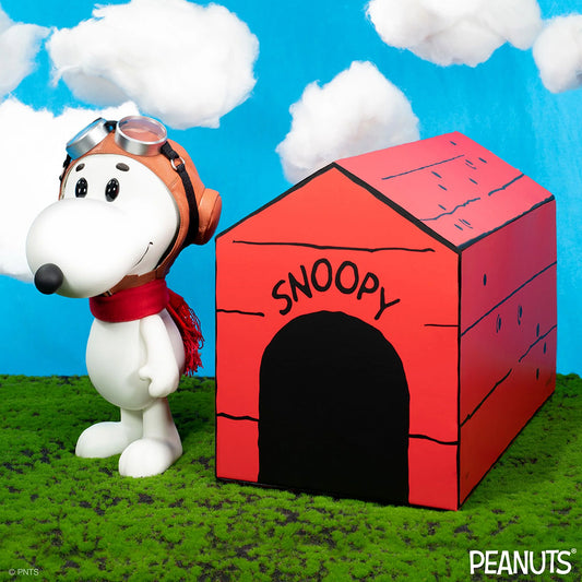 Peanuts SuperSize Vinyl Figure Snoopy Flying Ace (Doghouse Box)-0