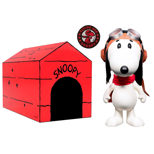 Peanuts SuperSize Vinyl Figure Snoopy Flying Ace (Doghouse Box)-1