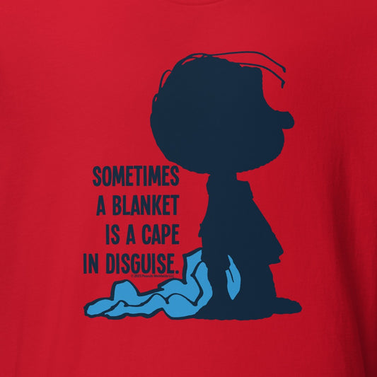 Linus Sometimes A Blanket Is A Cape In Disguise Adult T-Shirt-1
