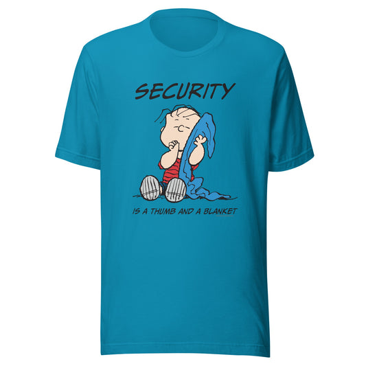 Linus Security Is A Thumb And A Blanket Adult T-Shirt-0