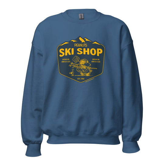 Snoopy Ski Shop Adult Sweatshirt-2