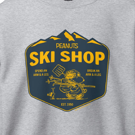 Snoopy Ski Shop Adult Sweatshirt-1