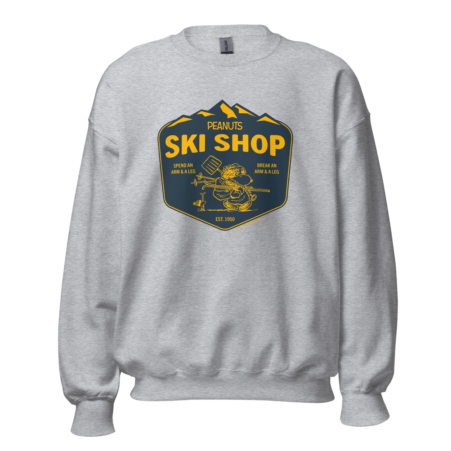 Snoopy Ski Shop Adult Sweatshirt