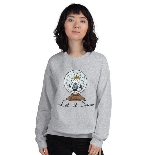 Charlie Brown Let It Snow Adult Sweatshirt-3
