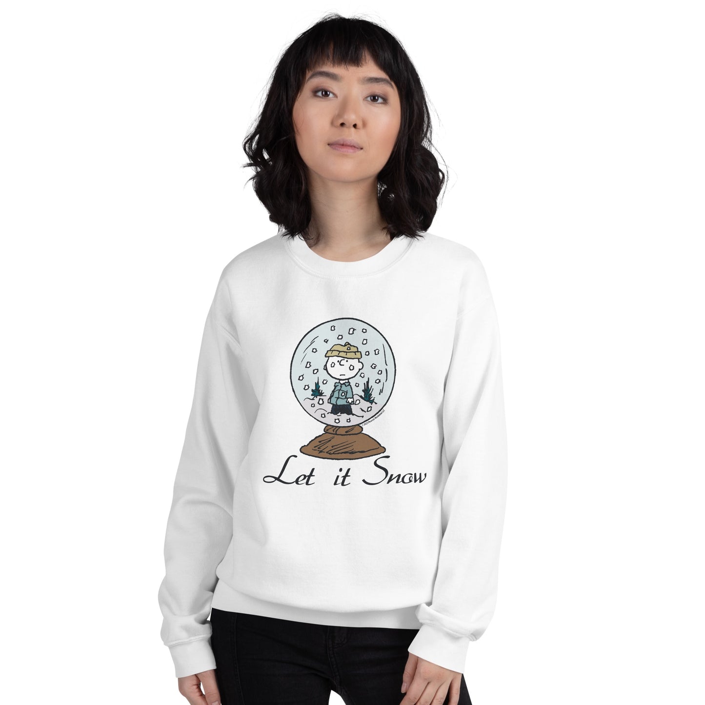 Charlie Brown Let It Snow Adult Sweatshirt