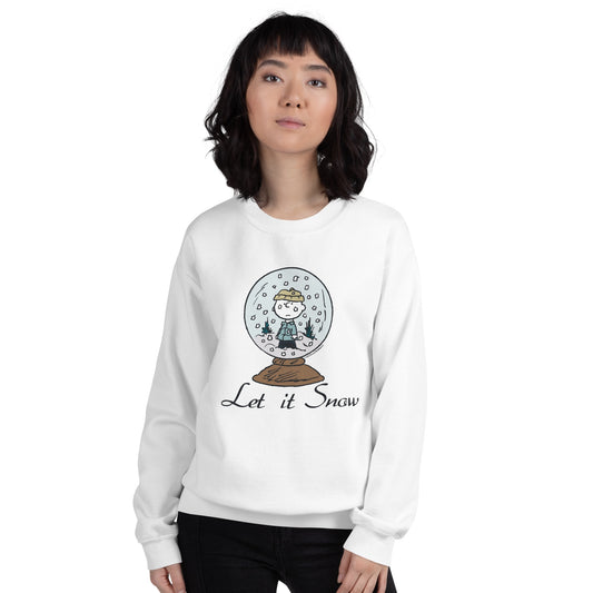 Charlie Brown Let It Snow Adult Sweatshirt-4