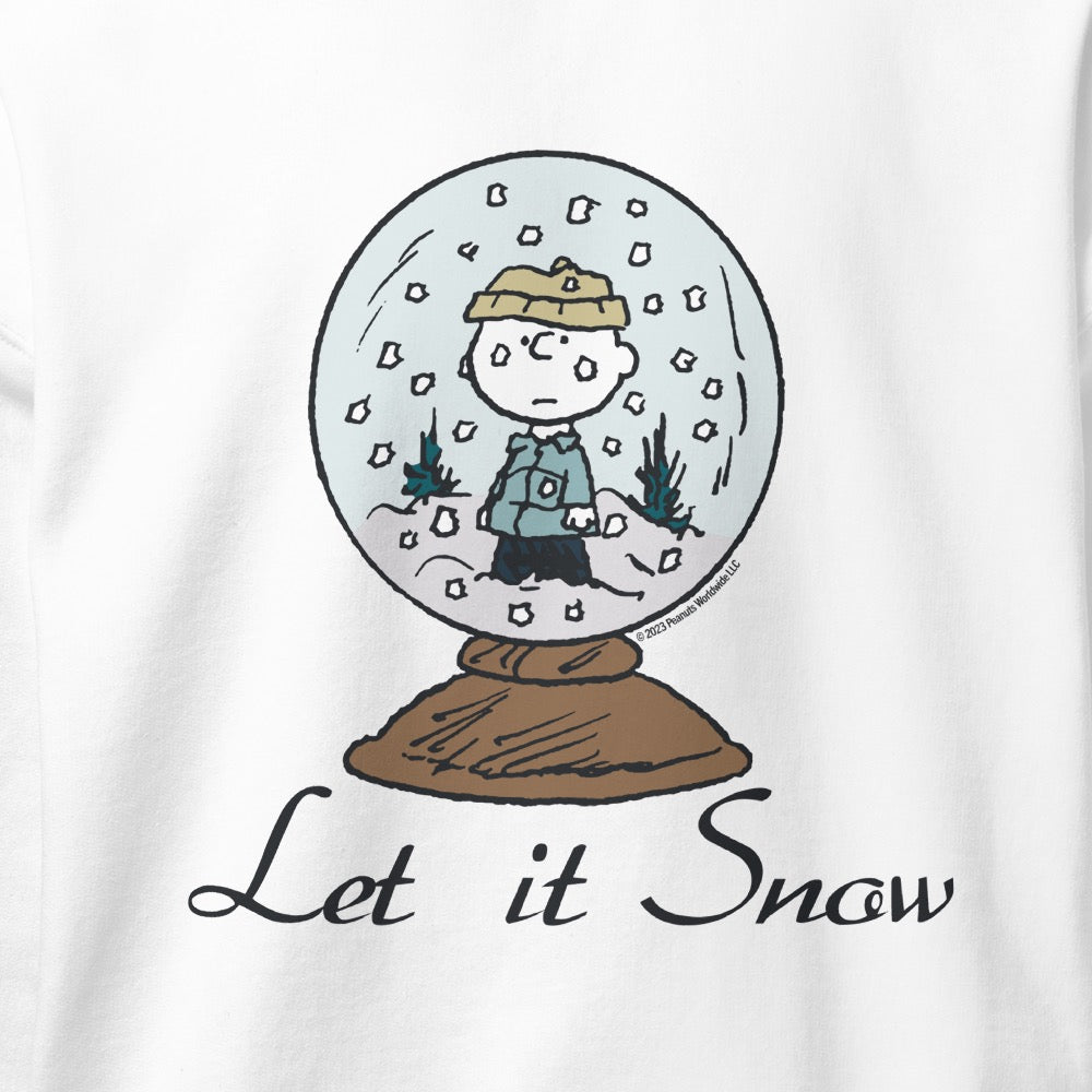 Charlie Brown Let It Snow Adult Sweatshirt