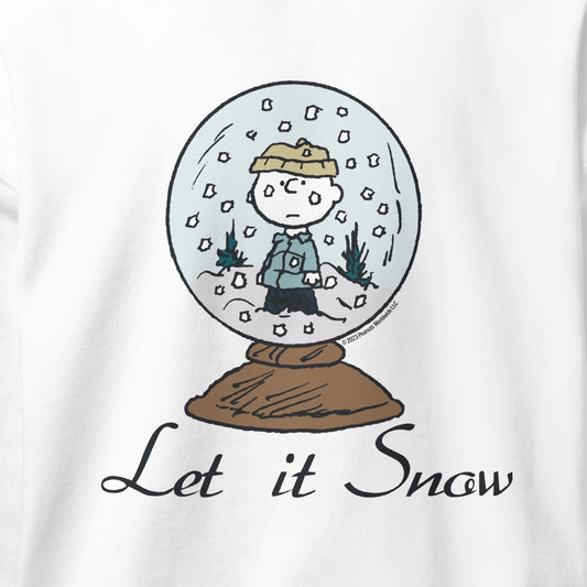Charlie Brown Let It Snow Adult Sweatshirt-1